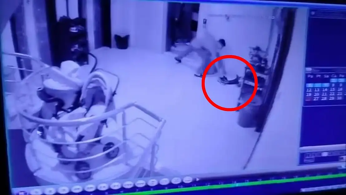 Siirt'te apartmanlarda ayakkabı hırsızlığı: O anlar kamerada