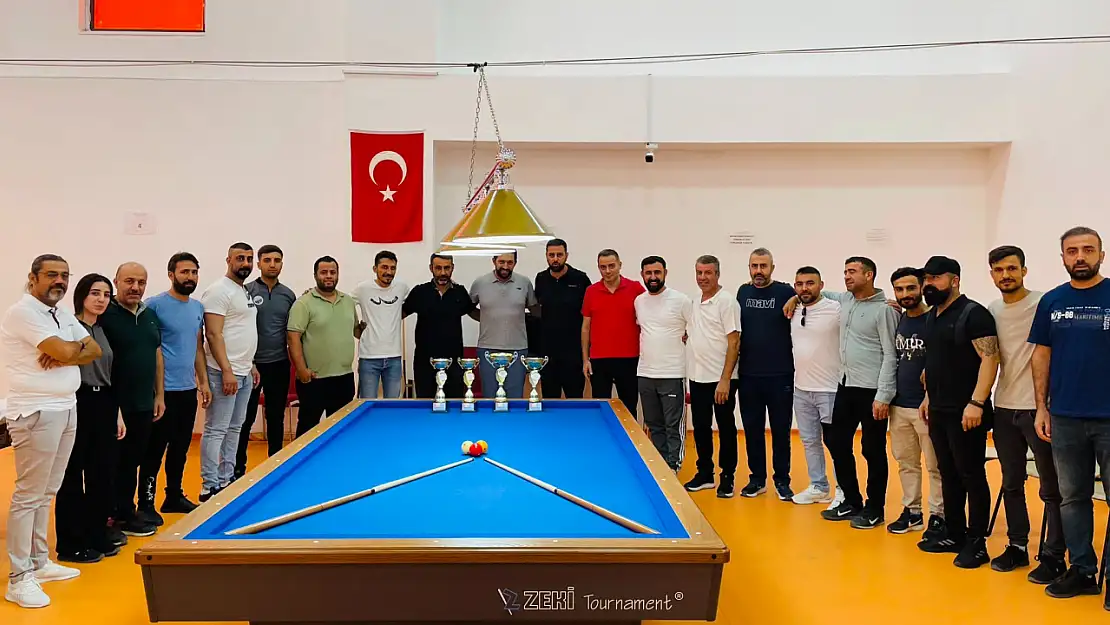 Siirt'te Bilardo 3 Bant Disiplini İl Şampiyonası Sona Erdi