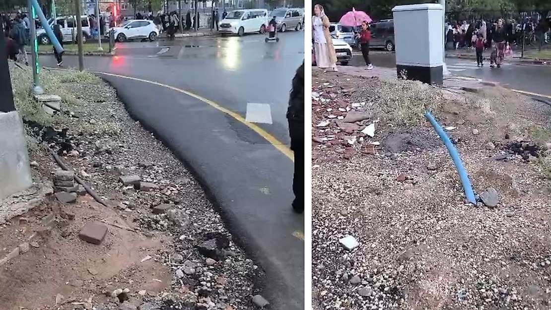 Siirt'te Okul Yolunda Tehlike: Kaldırım Yok, Kablolar Dışarıda