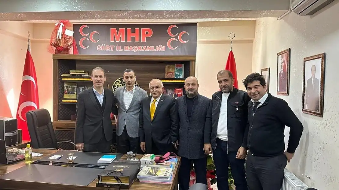 STSO HEYETİNDEN MHP İL BAŞKANI TÜKENMEZ'E HAYIRLI OLSUN ZİYARETİ