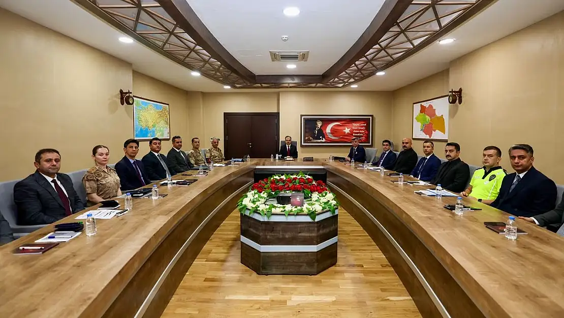 Vali Kızılkaya Başkanlığında Haftalık Güvenlik Toplantısı Yapıldı