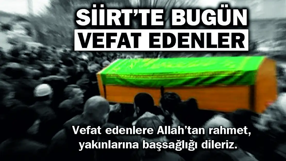 VEFAT EDENLER