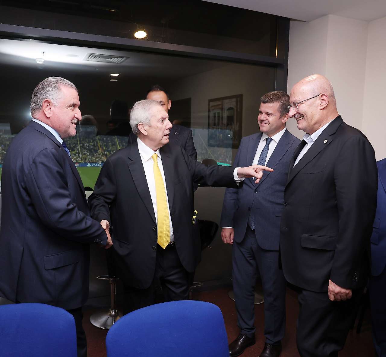 Fenerbahçe Başkanı Aziz Yıldırım, Siirtli ATO Başkanı Gürsel Baran'ı Kadıköy'de Ağırladı