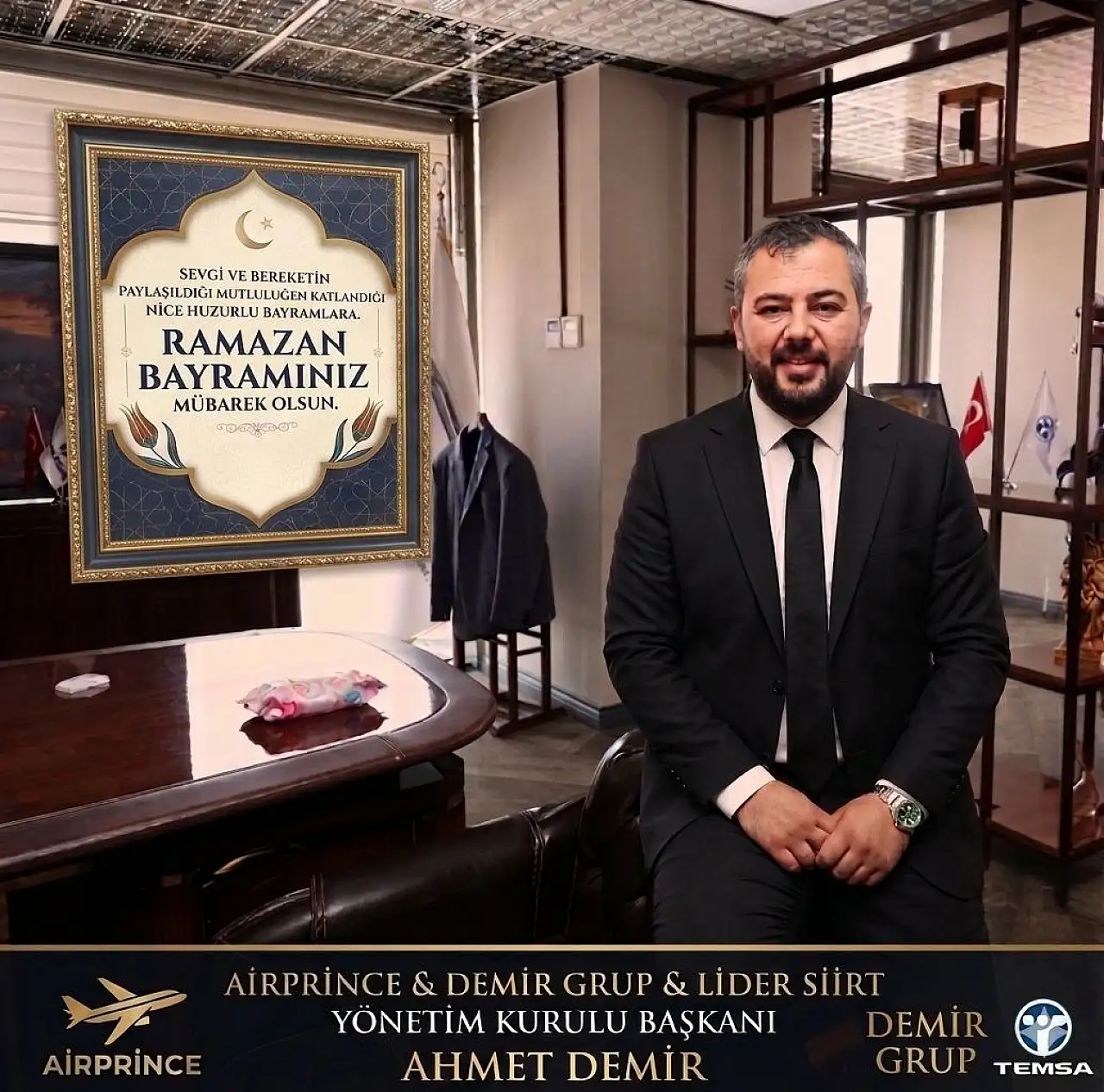 Ahmet Demir'den Ramazan Bayramı Mesajı: ''Sevgi ve Bereketin Paylaşıldığı Bayramlara''