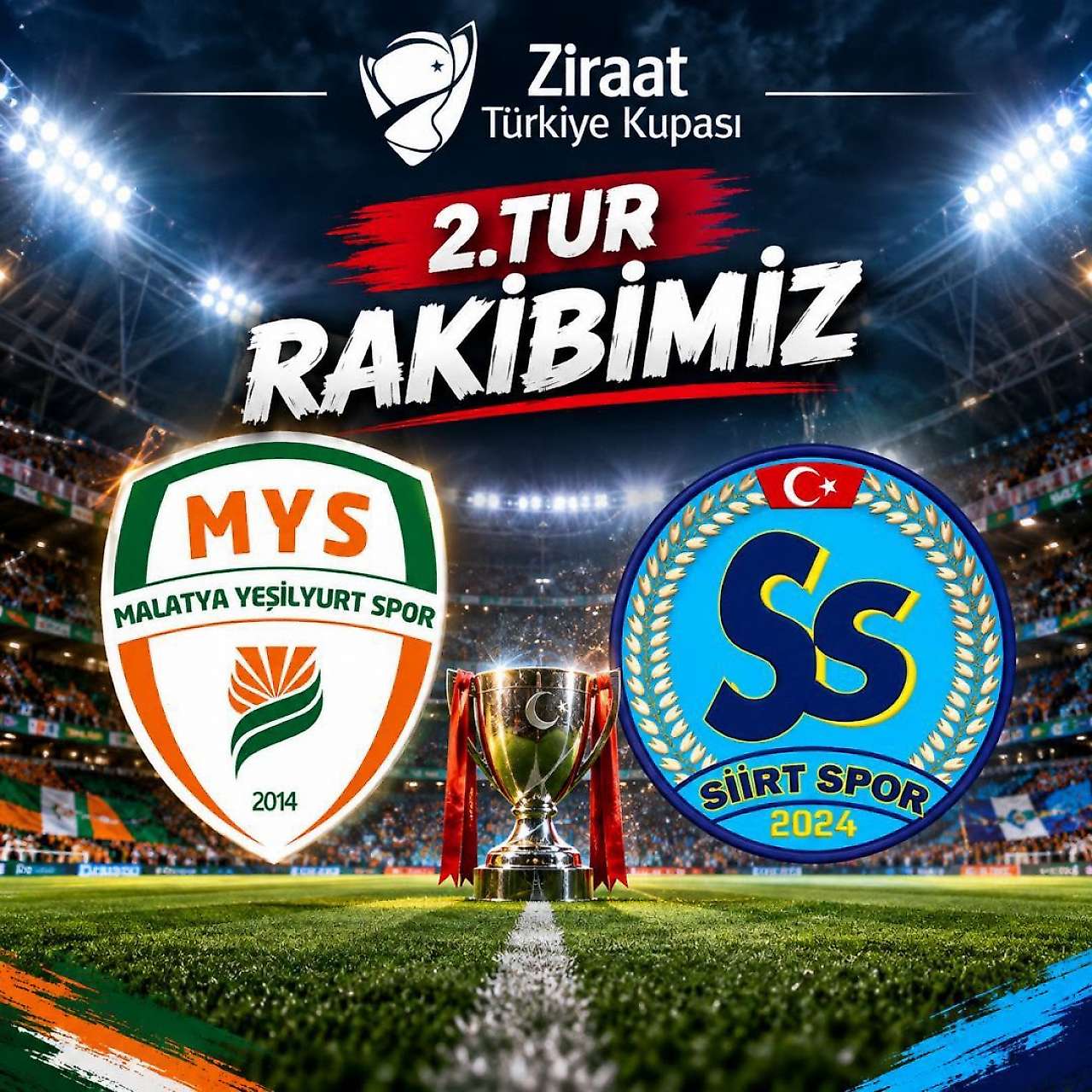 Siirtspor FK'nın Ziraat Türkiye Kupası 2. Turdaki Rakibi Belli Oldu! İşte Eşleşme ve Maç Tarihleri
