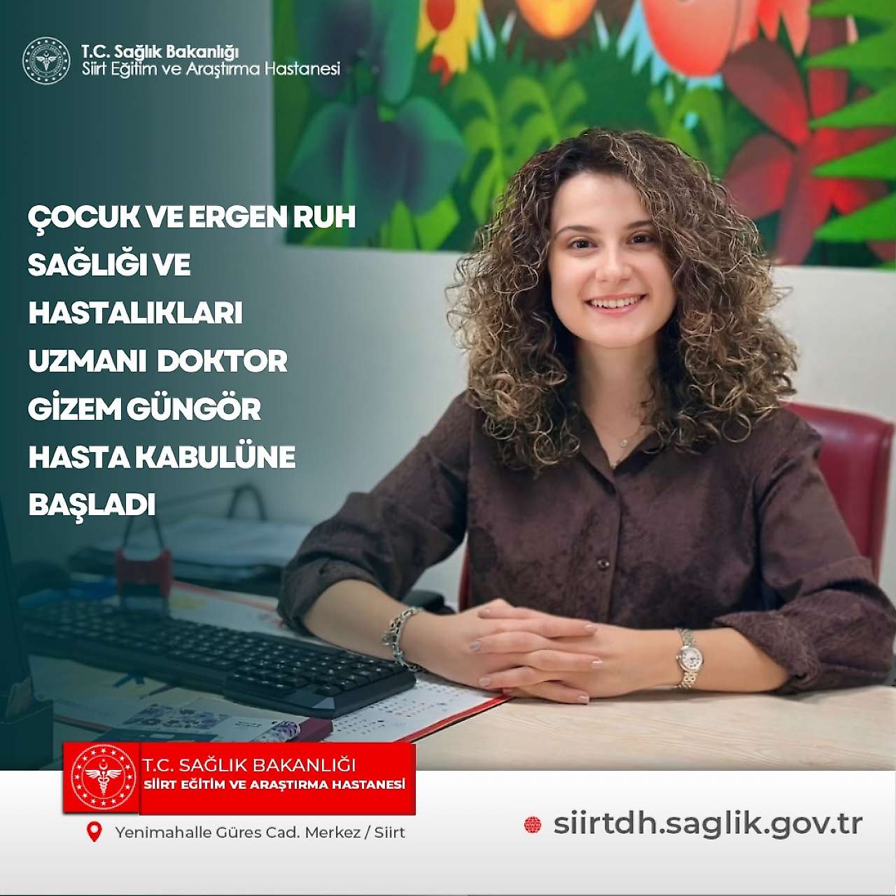 Siirt Eğitim ve Araştırma Hastanesi'ne Yeni Uzman Doktor: Hasta Kabulüne Başladı