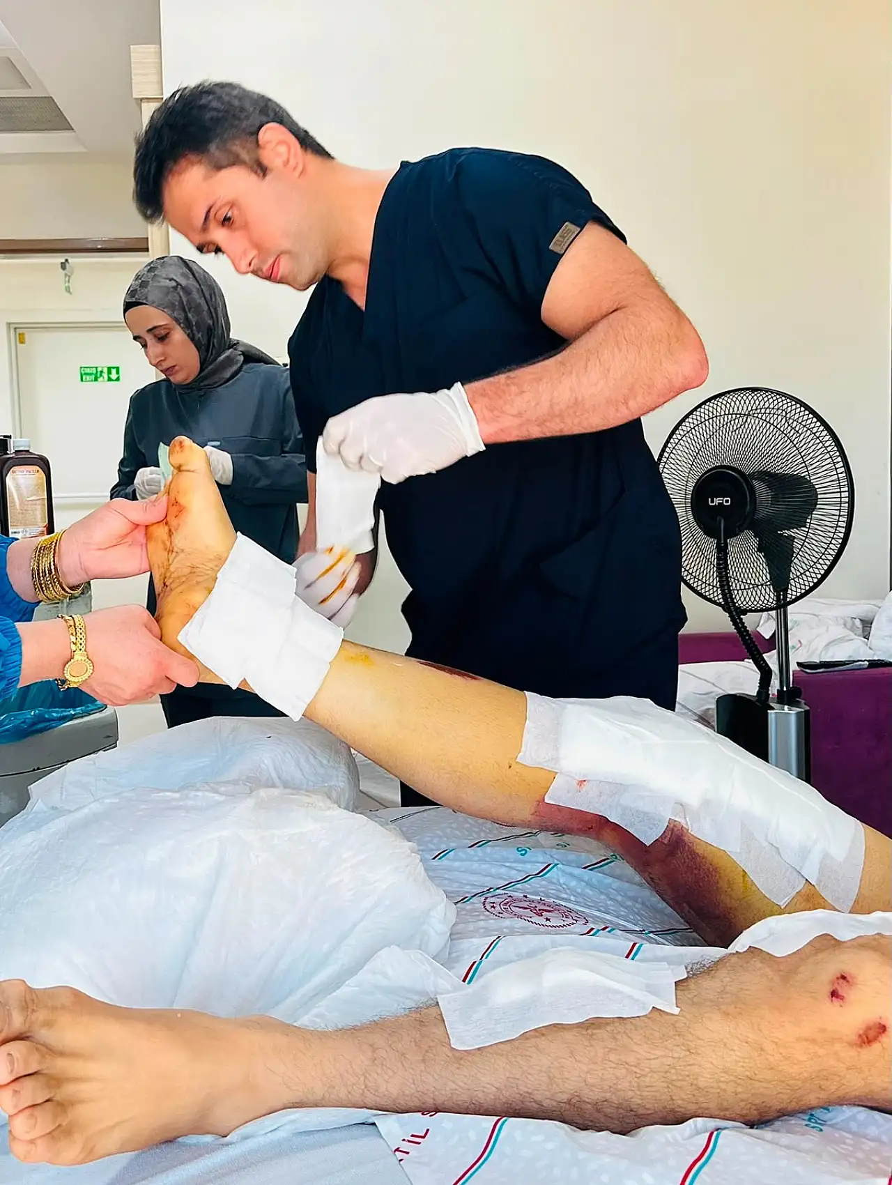 Siirt'te Beton Mikserine Kaptırdığı Bacağı Başarılı Ameliyatla Kurtarıldı