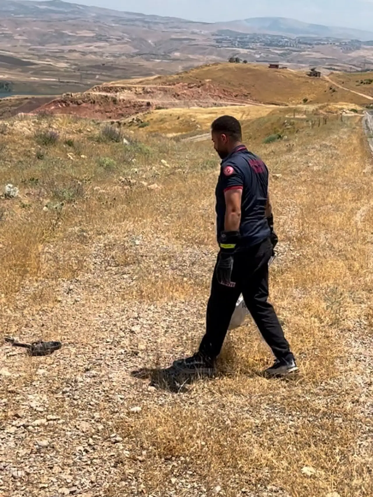 Siirt Kurtalan'da Yılan Yılanı Avladı, İtfaiye Ekipleri Müdahale Etti