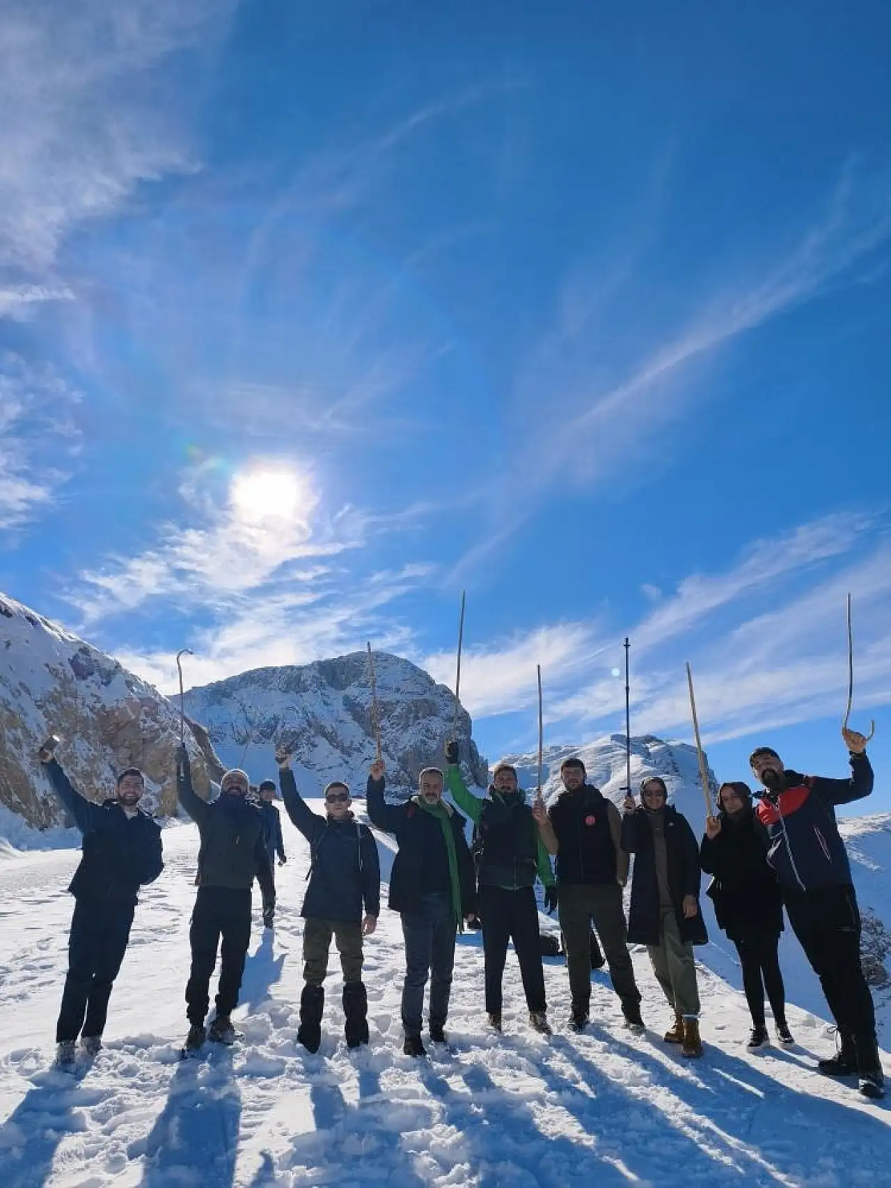 Batman'da Şehirden kaçış rotası: Harrut Yaylası'nda karda 13 bin adım