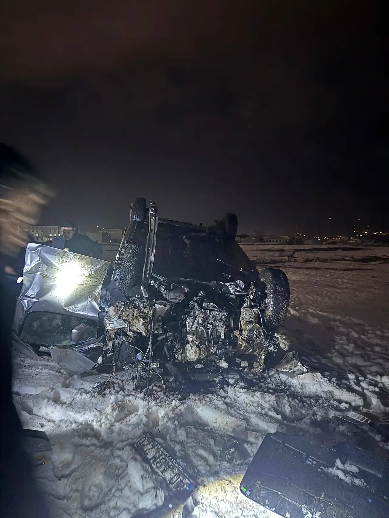 Şırnak–Siirt Kara Yolunda Takla Atan Araç Hurdaya Döndü: Sürücü Ağır Yaralı