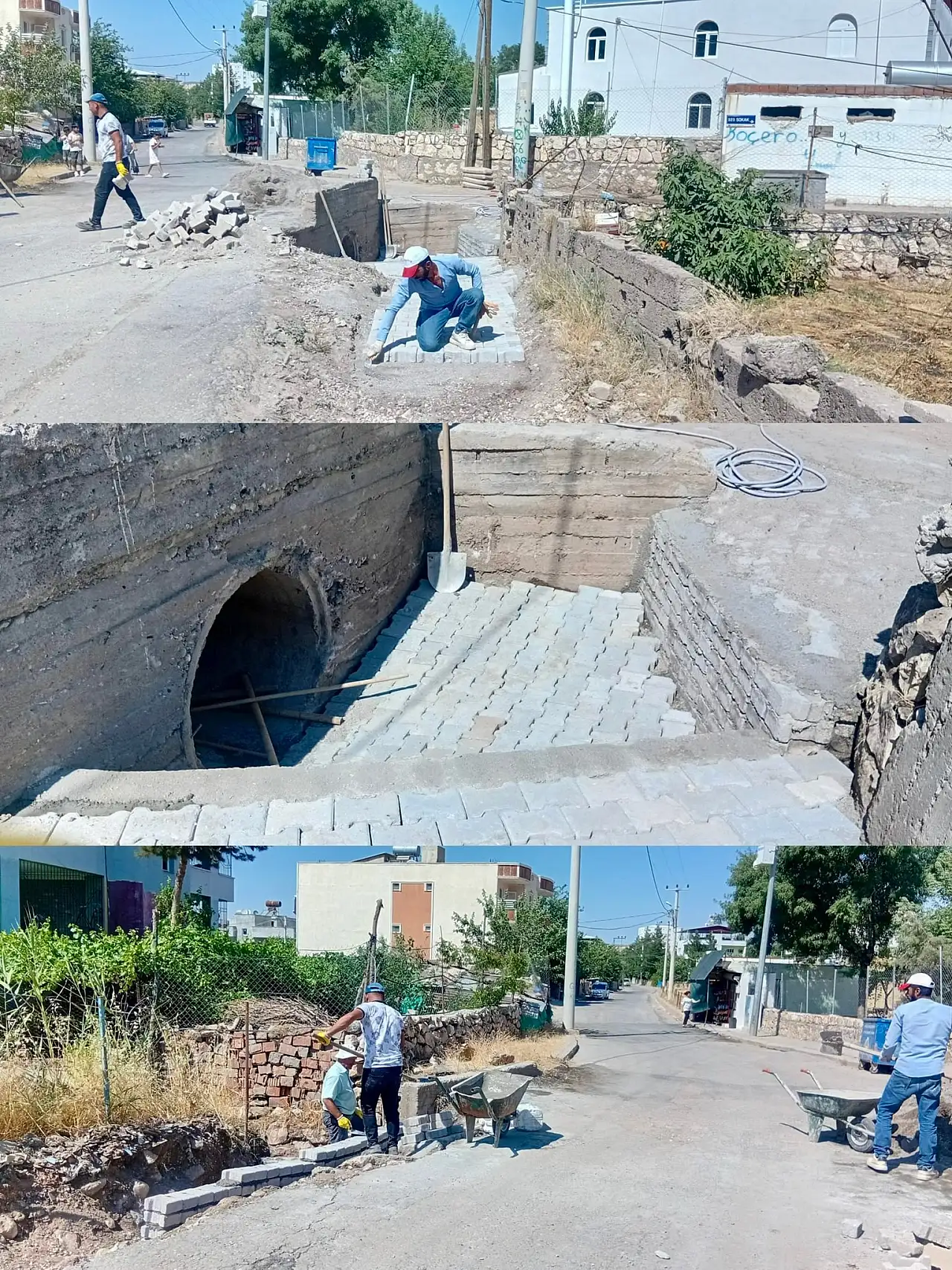 Kurtalan'da 80 Bin Metrekarelik Parke Taşı Çalışması Sürüyor