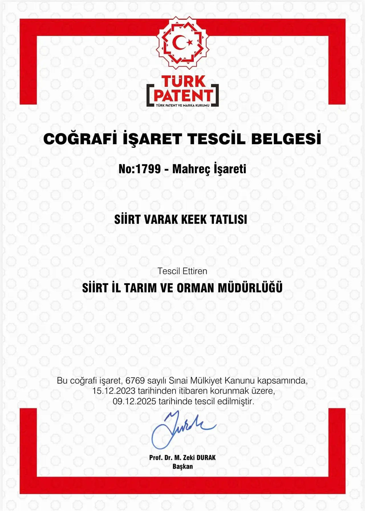 Siirt'in Geleneksel Lezzeti ''Varak Keek Tatlısı'' Coğrafi İşaret Aldı