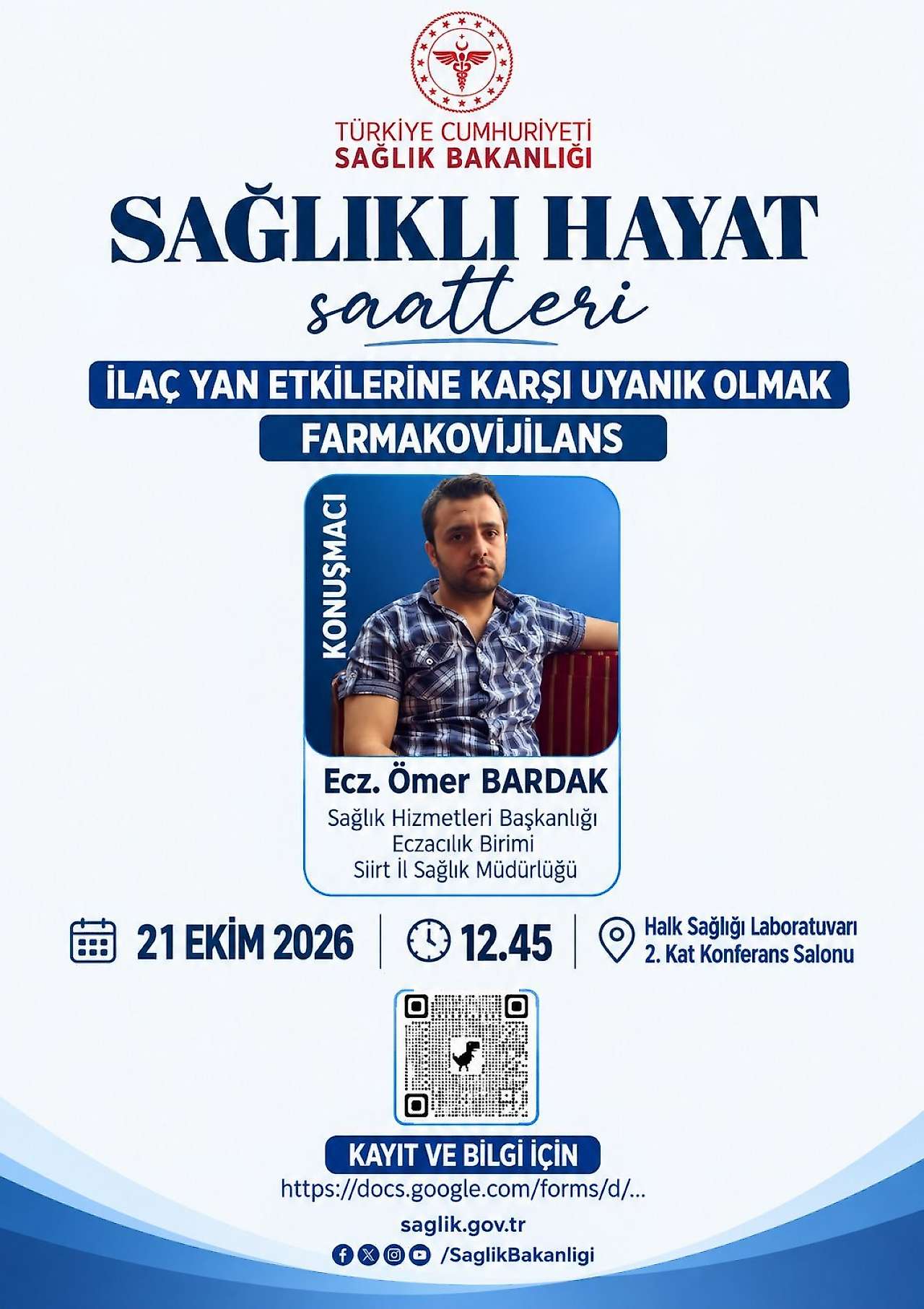 Siirt'te İlaç Yan Etkilerine Yönelik Farkındalık Eğitimi Düzenlenecek
