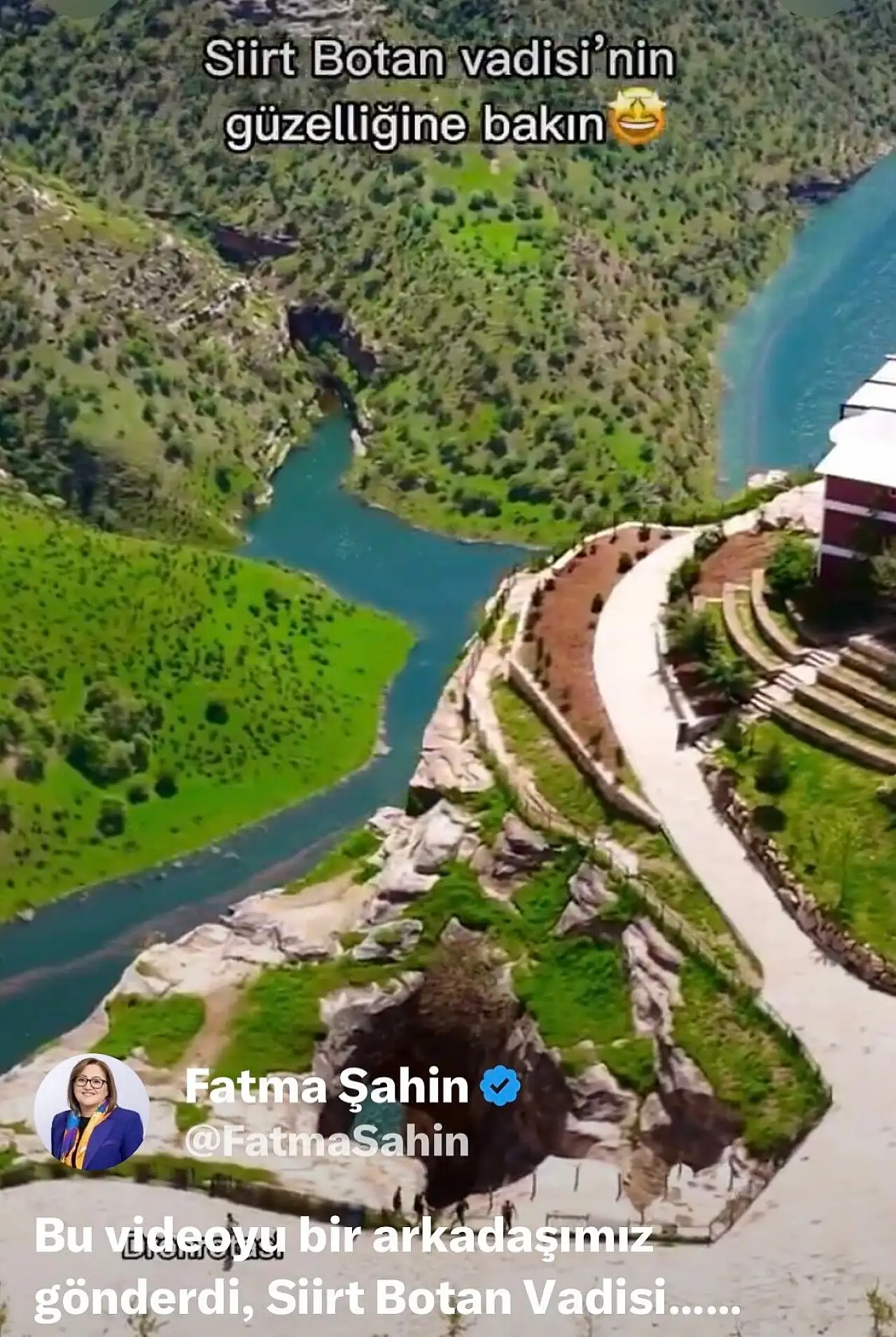 Fatma Şahin'den Siirt'teki Botan Vadisi İçin Dikkat Çeken Paylaşım: 'İsviçre'den Daha Güzel'