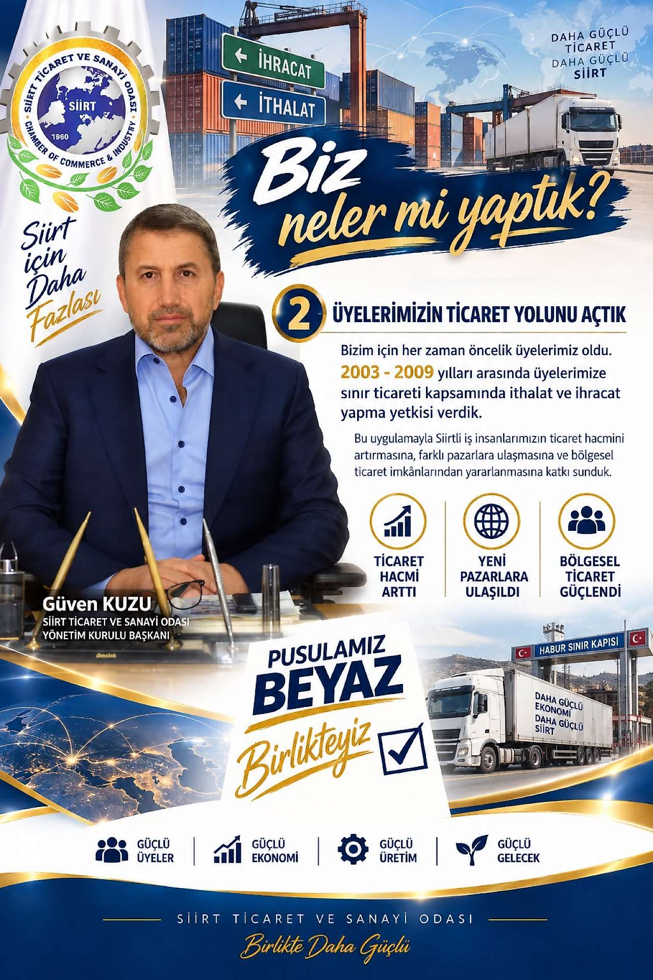 Güven Kuzu: Biz Neler mi Yaptık? Diyerek Siirt TSO'da Projelerini Anlattı