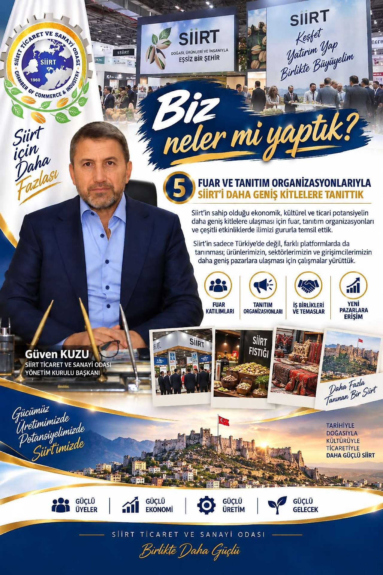 Güven Kuzu: Biz Neler mi Yaptık? Diyerek Siirt TSO'da Projelerini Anlattı