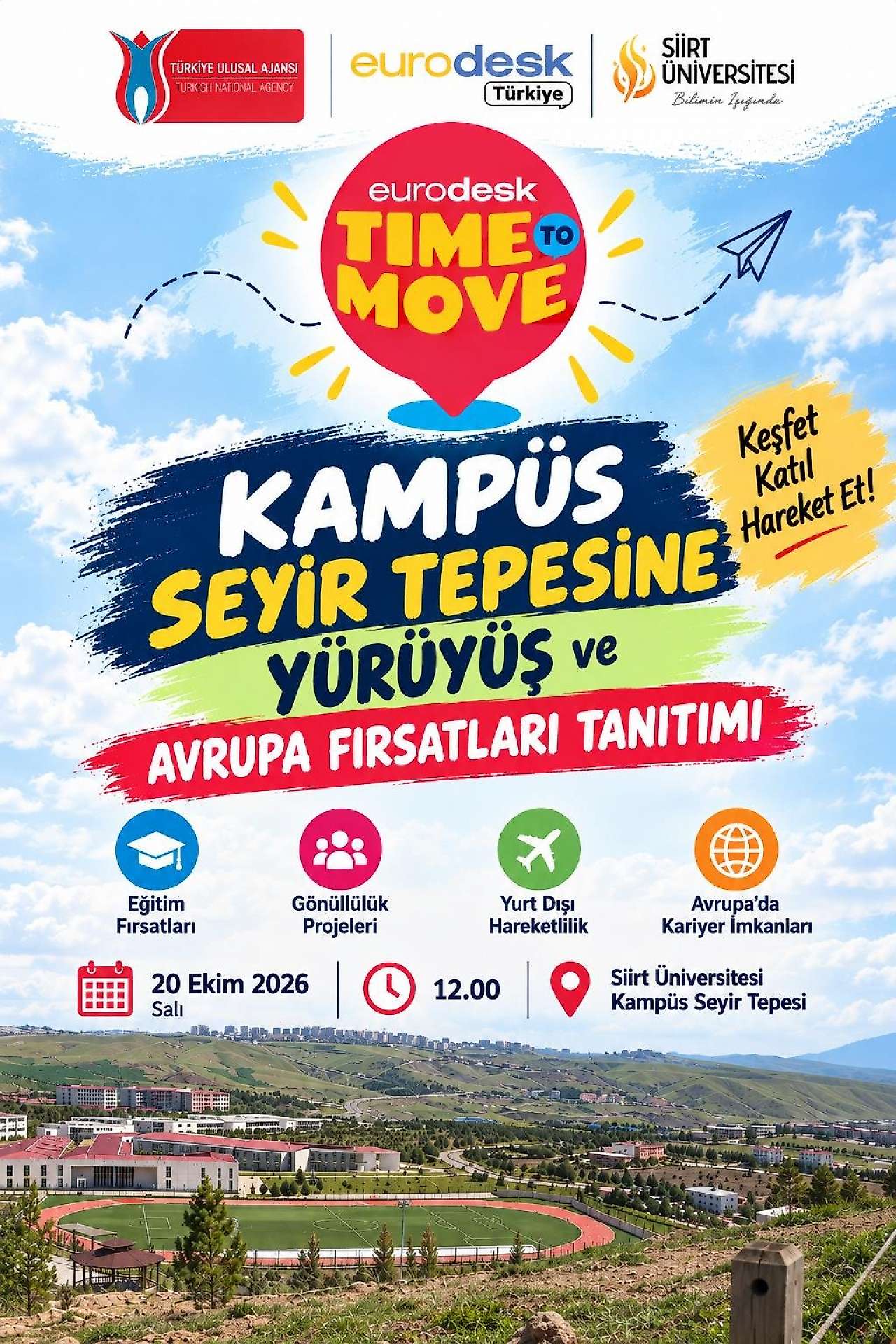 Siirt Üniversitesi'nde ''Time to Move'' Etkinliği Düzenlenecek