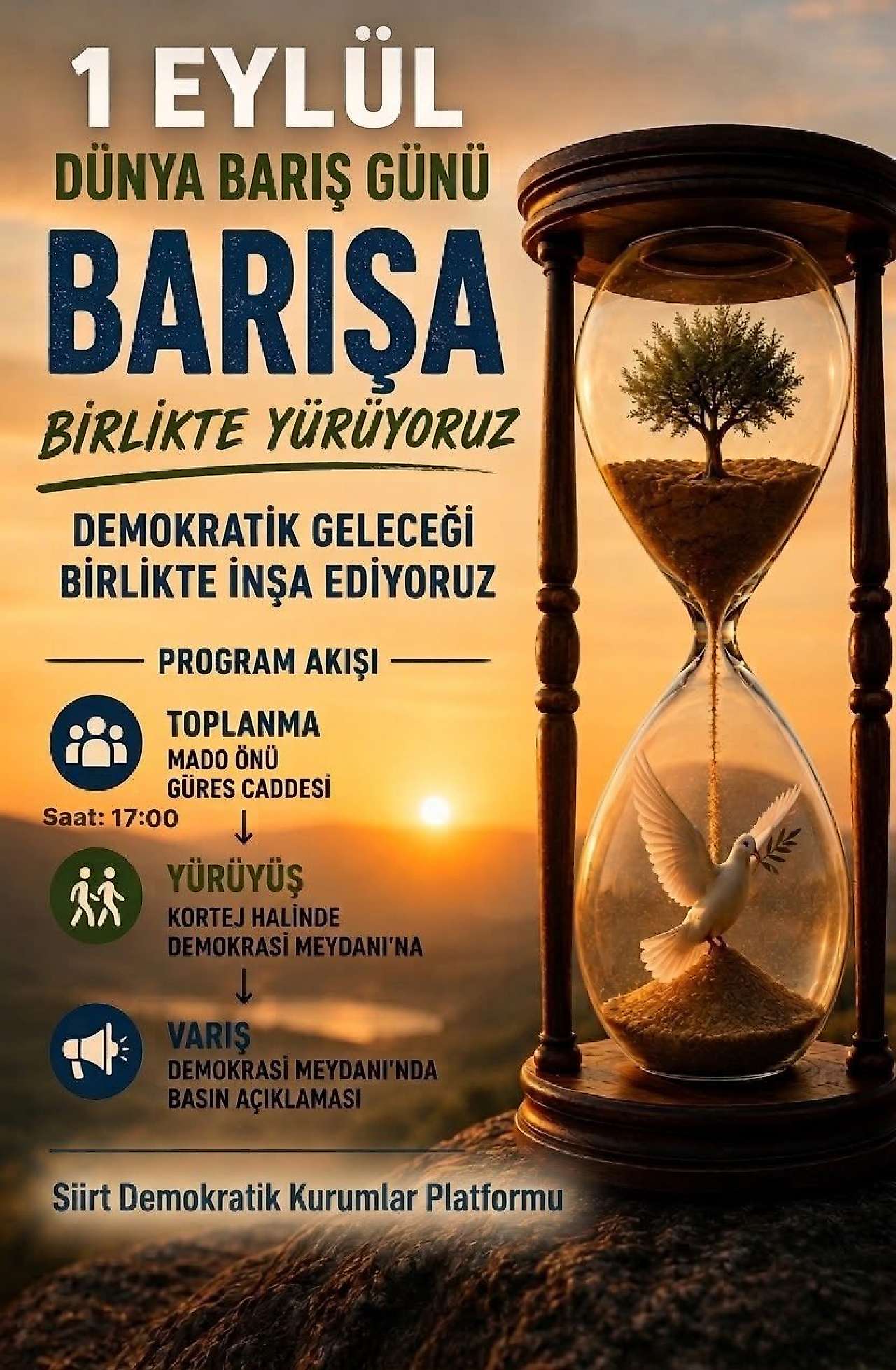 Siirt'te 1 Eylül Dünya Barış Gününde Basın Açıklaması Yapılacak
