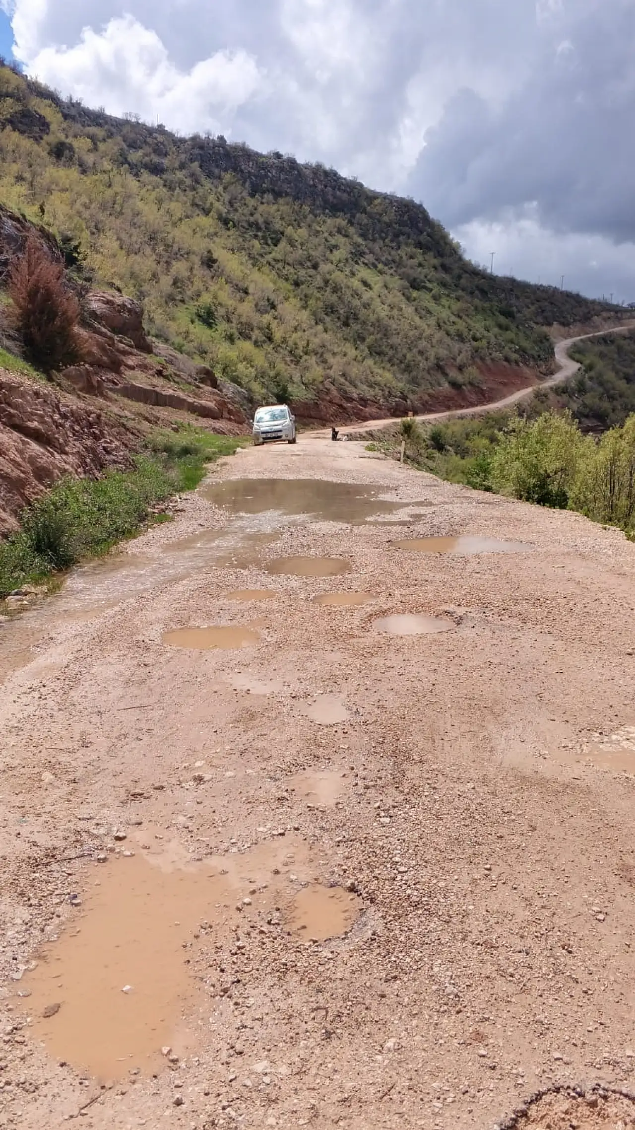 Siirt Eruh'ta Tünel Yolunda Çökmeler Oldu Sürücüler Eski Yola Yöneldi