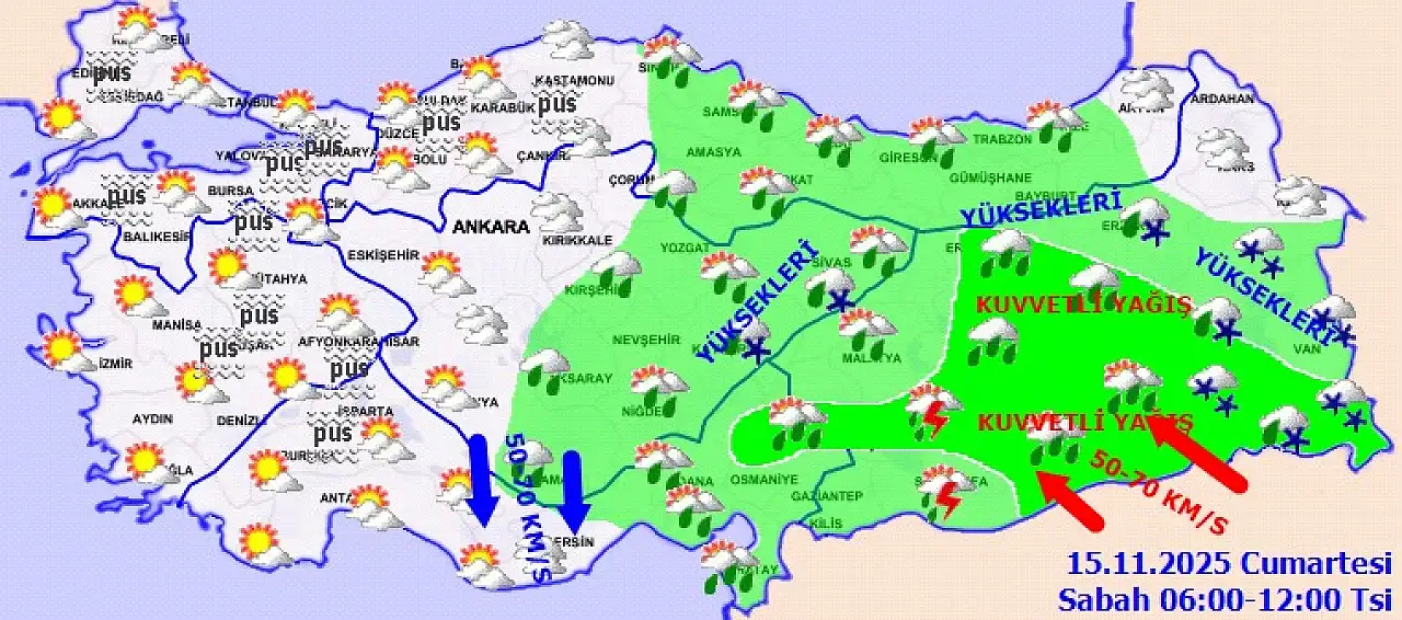 Siirt için kuvvetli yağış alarmı: Sel ve buzlanma riskine karşı uyarı yapıldı