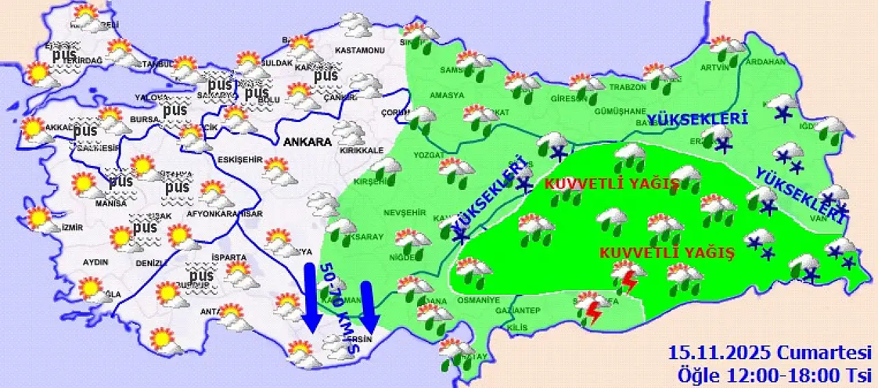 Siirt için kuvvetli yağış alarmı: Sel ve buzlanma riskine karşı uyarı yapıldı