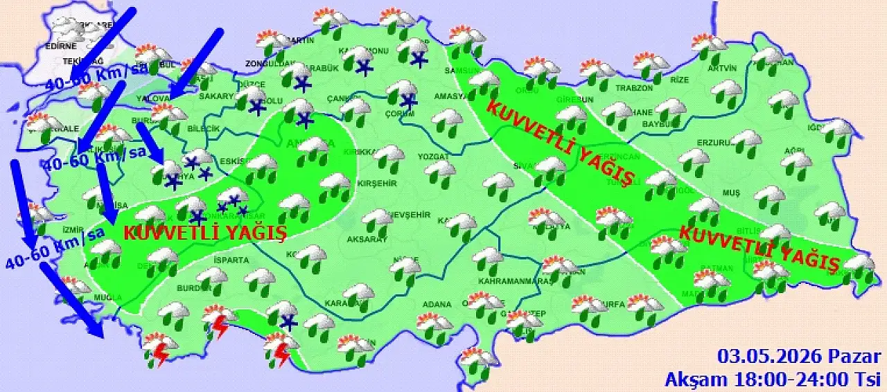 Siirt'te Bugün Hava Nasıl Olacak? Kuvvetli Yağış ve Rüzgar Uyarısı