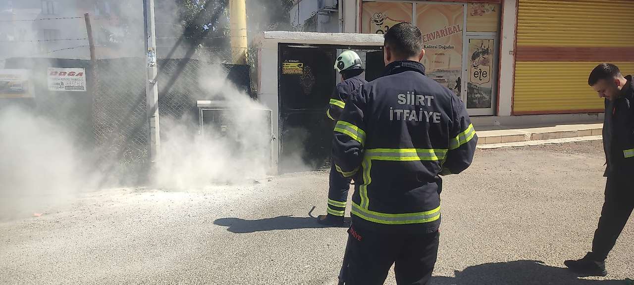Siirt'te Trafo Yangını