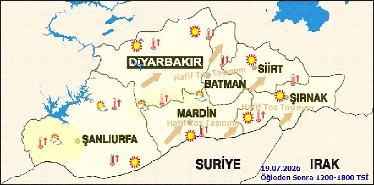 Siirt Hava Durumu: Sıcaklık 40 Dereceye Çıkacak! Meteorolojiden İlçe İlçe Tahmin