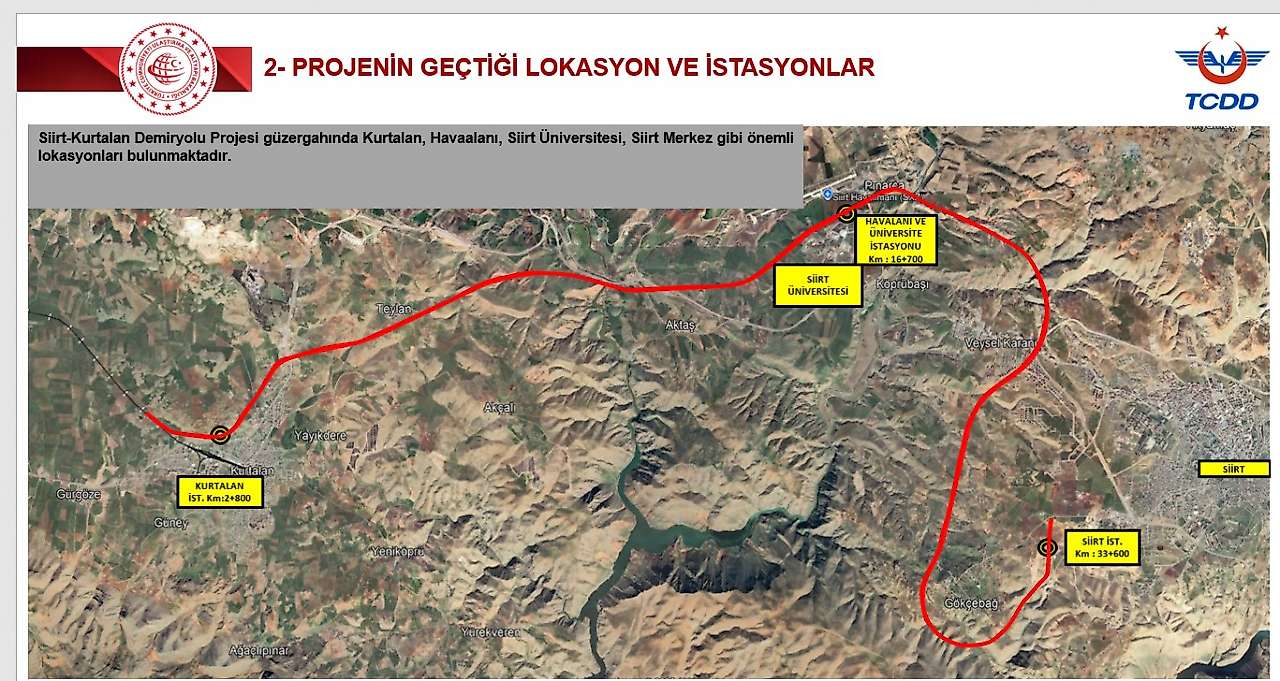 İşte Trenin Siirt'e Geliş Güzergahı: 22 Milyarlık Dev Yatırımda Harita ve İstasyonlar Belli Oldu
