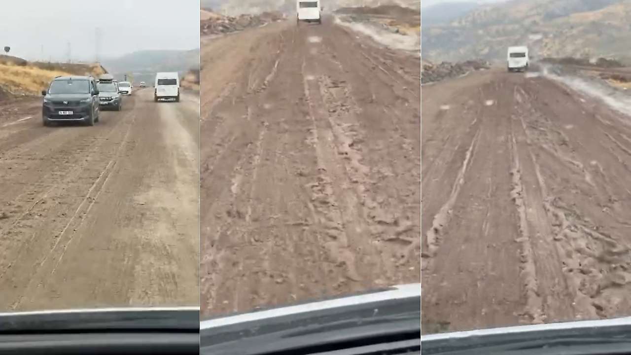 Siirt-Şirvan-Pervari yolunda çamur tehlikesi: Sürücüler kaza riskiyle karşı karşıya