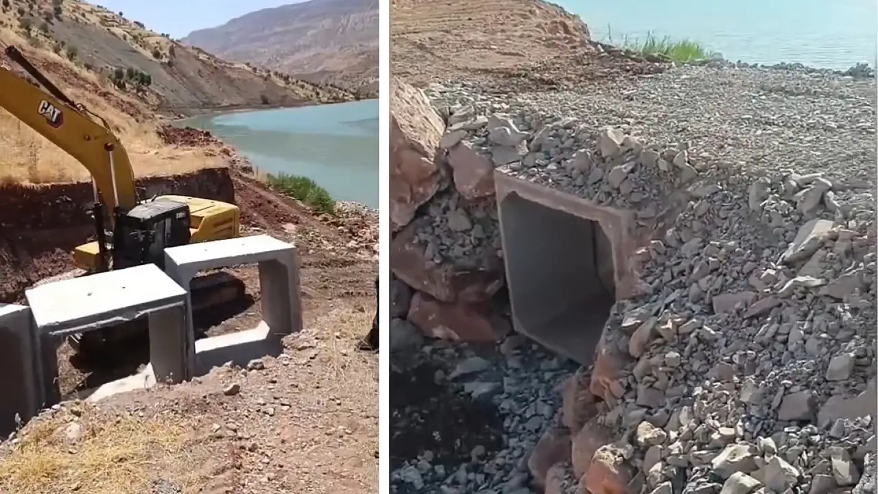 Siirt'te Selin Açtığı Yarık Kapatıldı, Hayvanların Suya Erişimi Sağlandı