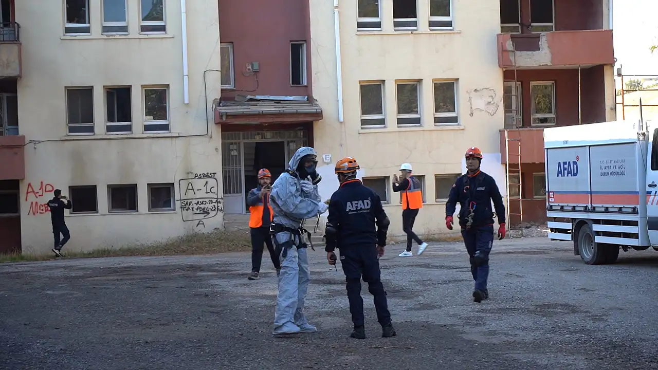 Siirt'te 14 kurumun katıldığı en kapsamlı afet tatbikatı yapıldı