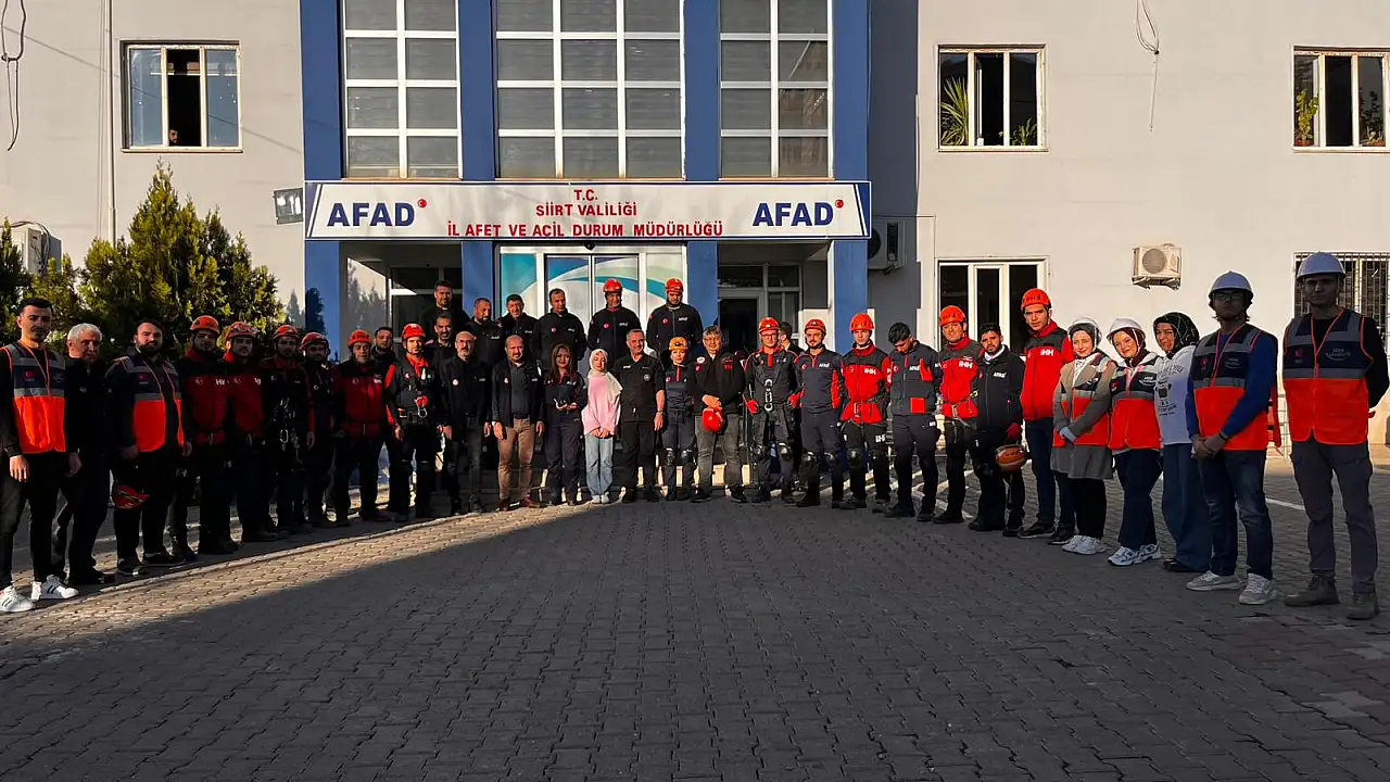Siirt'te 14 kurumun katıldığı en kapsamlı afet tatbikatı yapıldı