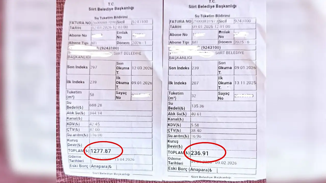 Siirt'te su faturaları cep yakıyor: Yeni tarife tartışmaya neden oldu