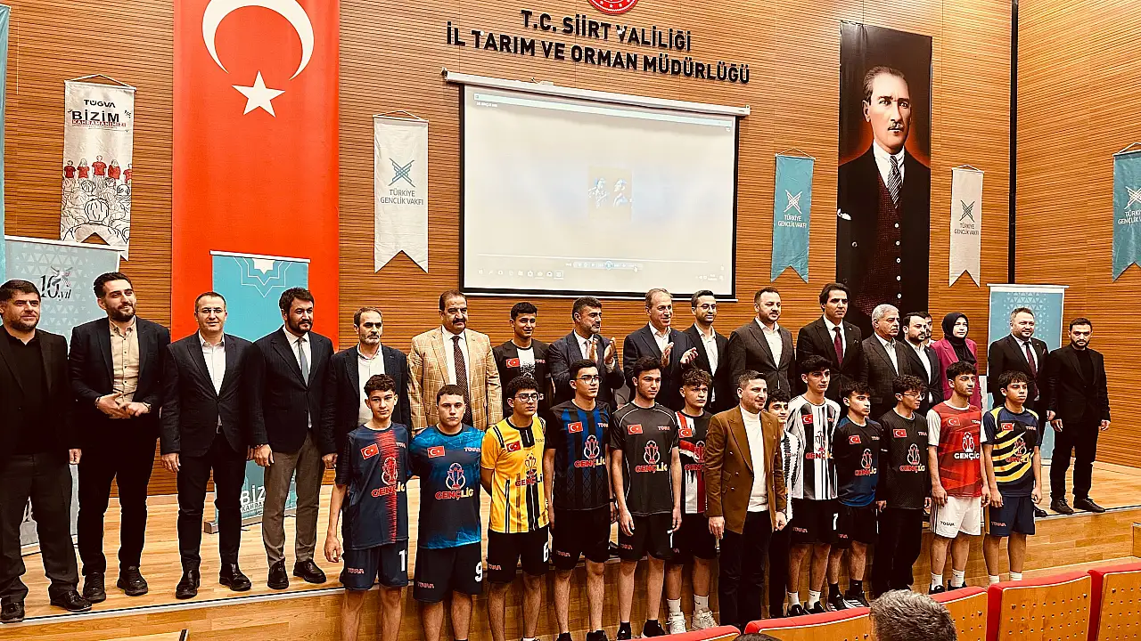 Siirt'te TÜGVA Liseler Arası Futbol Turnuvası Lansmanı Gerçekleştirildi