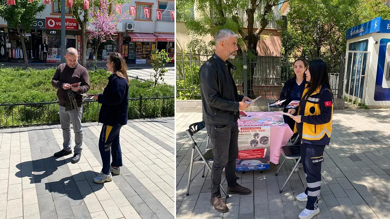 Siirt'te Trafikte Doğru Davranış İçin Bilgilendirme Standı Kuruldu