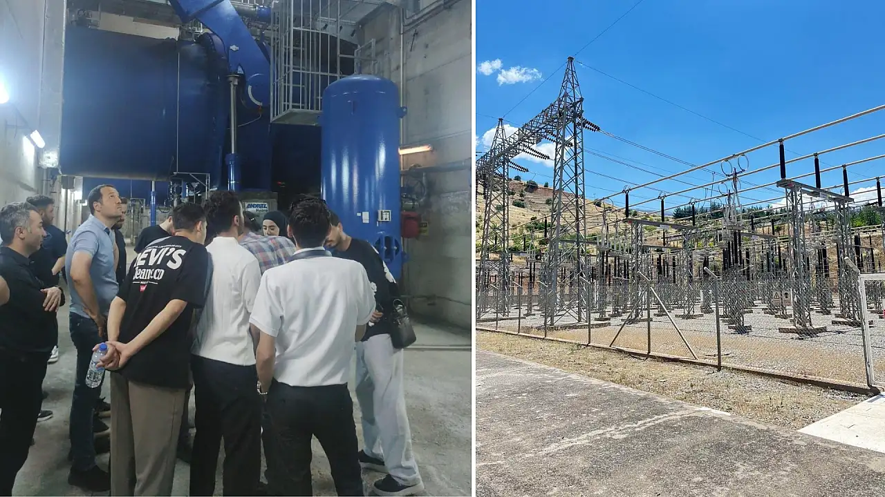 Siirt Üniversitesi Öğrencileri Alkumru Barajı'nda Enerji Üretimini Yerinde İnceledi