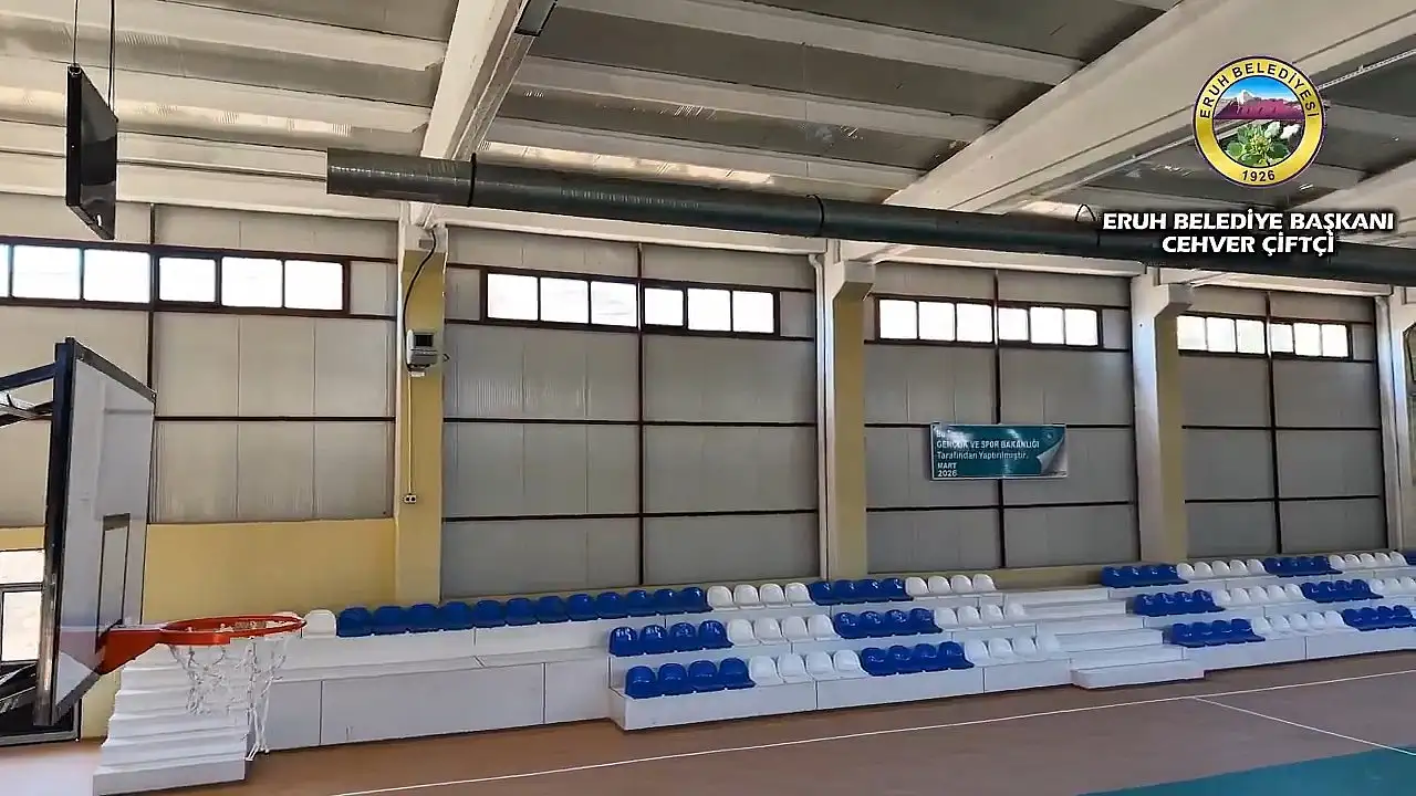 Eruh'ta 250 Kişilik Kapalı Spor Salonunda Sona Gelindi