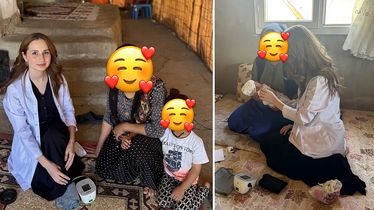 Siirt Pervari'de Gebe ve Lohusalara Evde Sağlık Hizmeti Sürüyor
