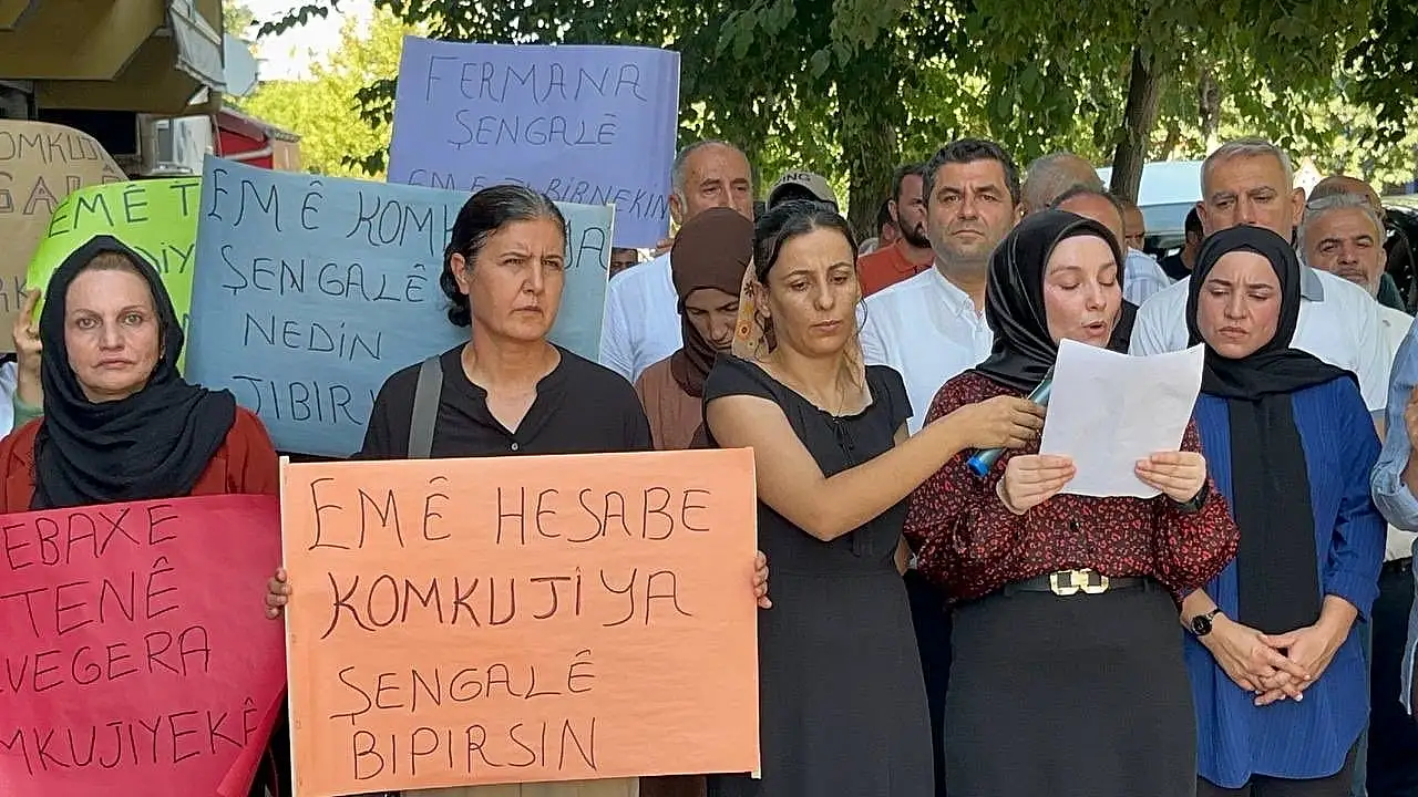 Siirt'te Şengal Katliamının 12'nci Yılında Basın Açıklaması