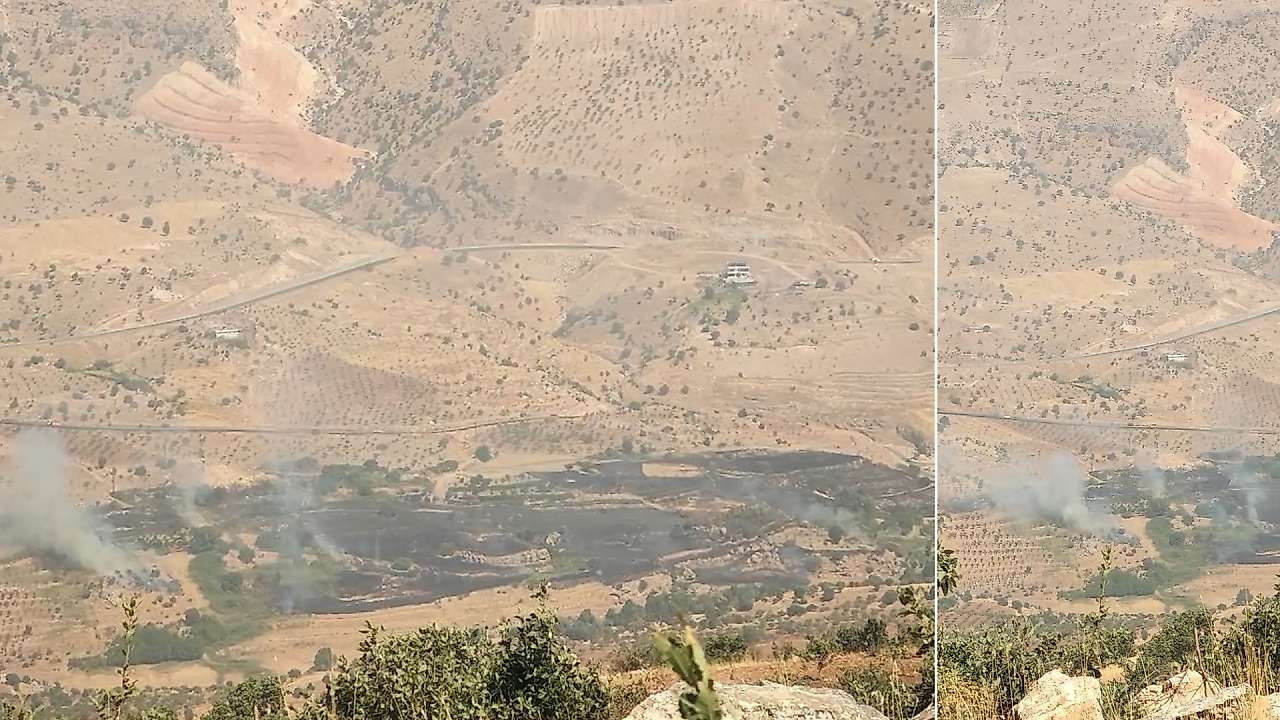 Siirt’in Eruh ilçesine Bağlı Zarova’da Yangın çıktı