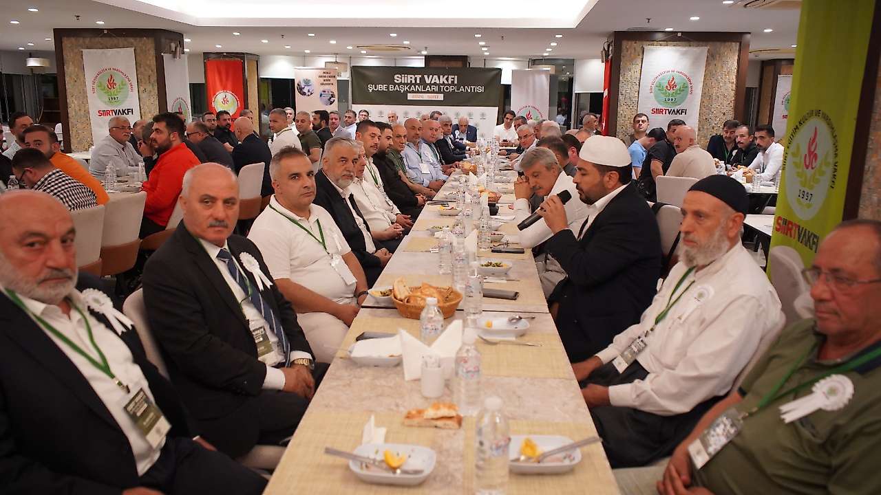 Siirt Vakfı Şube Başkanları Toplantısı Siirt'te Gerçekleştirildi