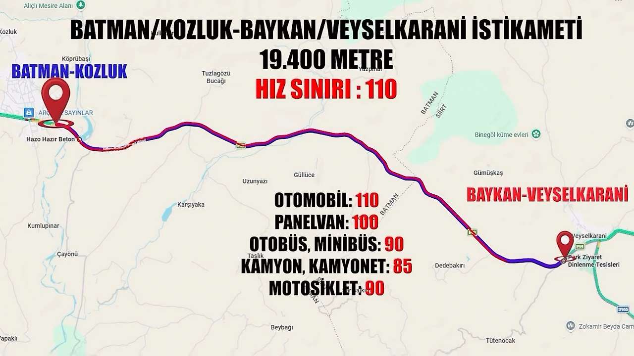 Siirt'te 4 Güzergâhta Radar Kurulacak: 1 Kasım'dan İtibaren Hız Yapanlara Ceza Kesilecek