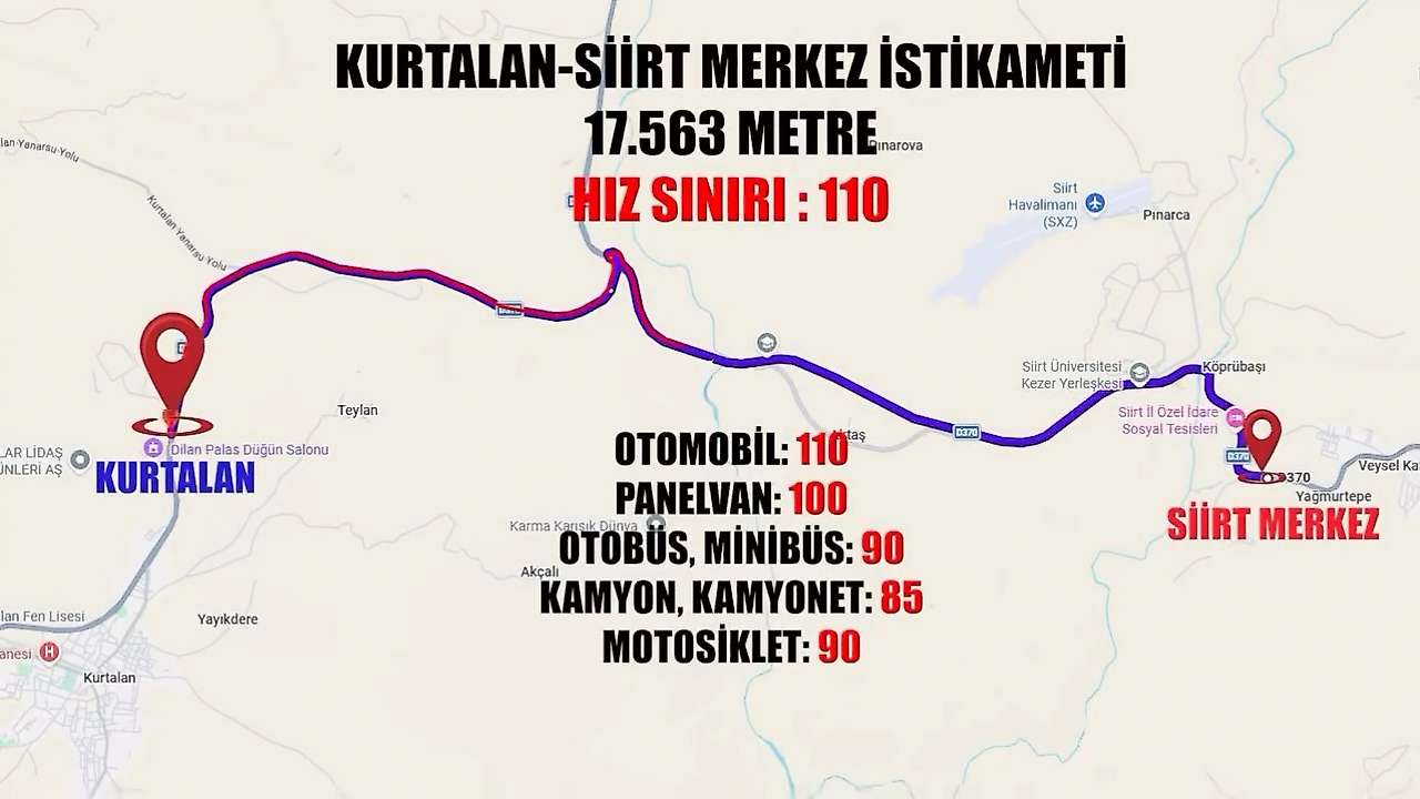 Siirt'te 4 Güzergâhta Radar Kurulacak: 1 Kasım'dan İtibaren Hız Yapanlara Ceza Kesilecek