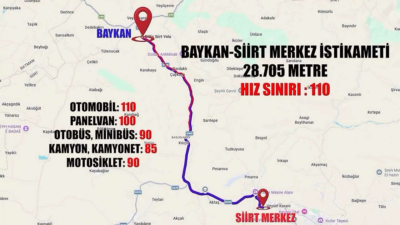Siirt'te 4 Güzergâhta Radar Kurulacak: 1 Kasım'dan İtibaren Hız Yapanlara Ceza Kesilecek