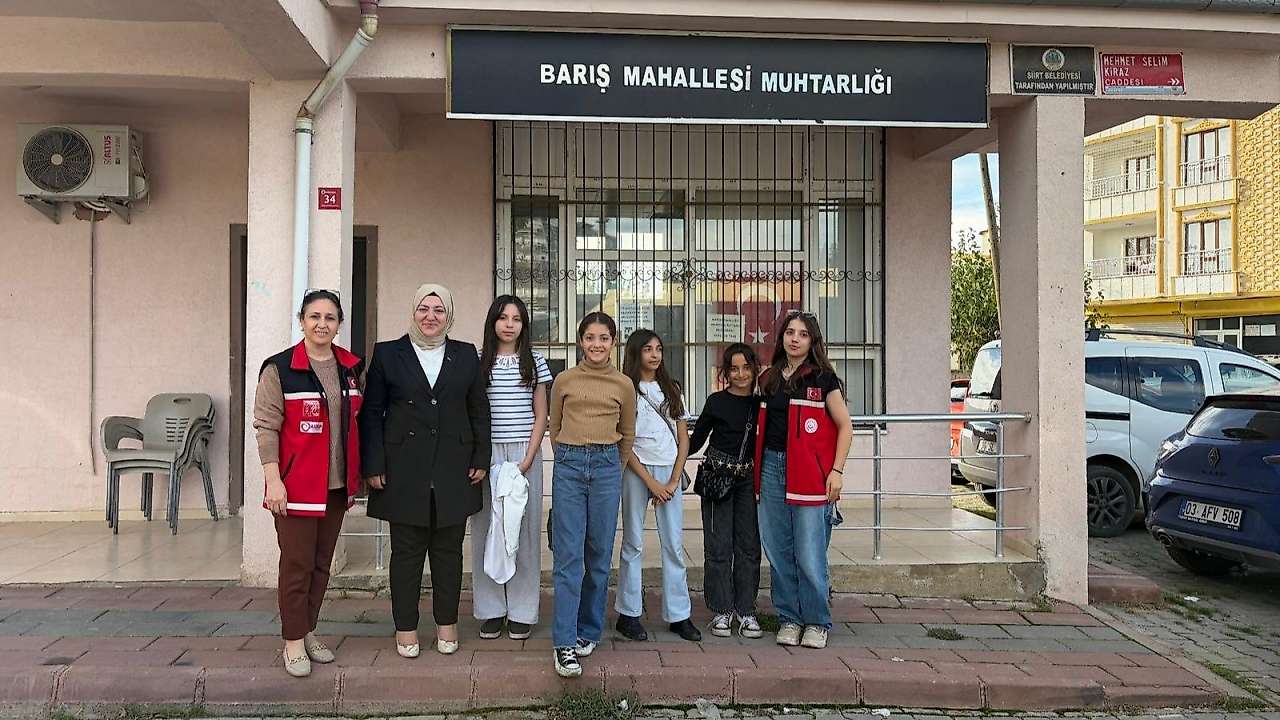 Siirt'te ODES Kapsamındaki Çocuklardan Muhtar Ziyareti