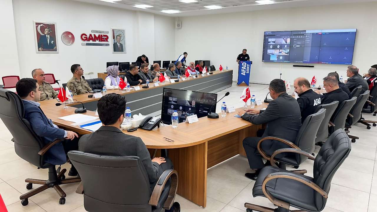 Siirt'te kuraklık ve aşırı sıcaklık senaryolu TAMP tatbikatı gerçekleştirildi
