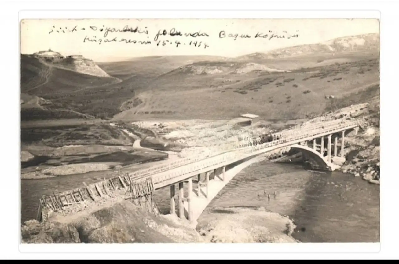 Siirt Başur Köprüsü'nün 92 Yıl Önceki Hali Ortaya Çıktı