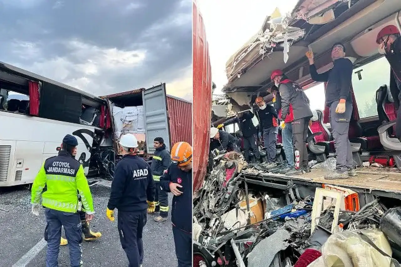 Osmaniye'de yolcu otobüsü tıra çarptı: 6 ölü, 11 yaralı