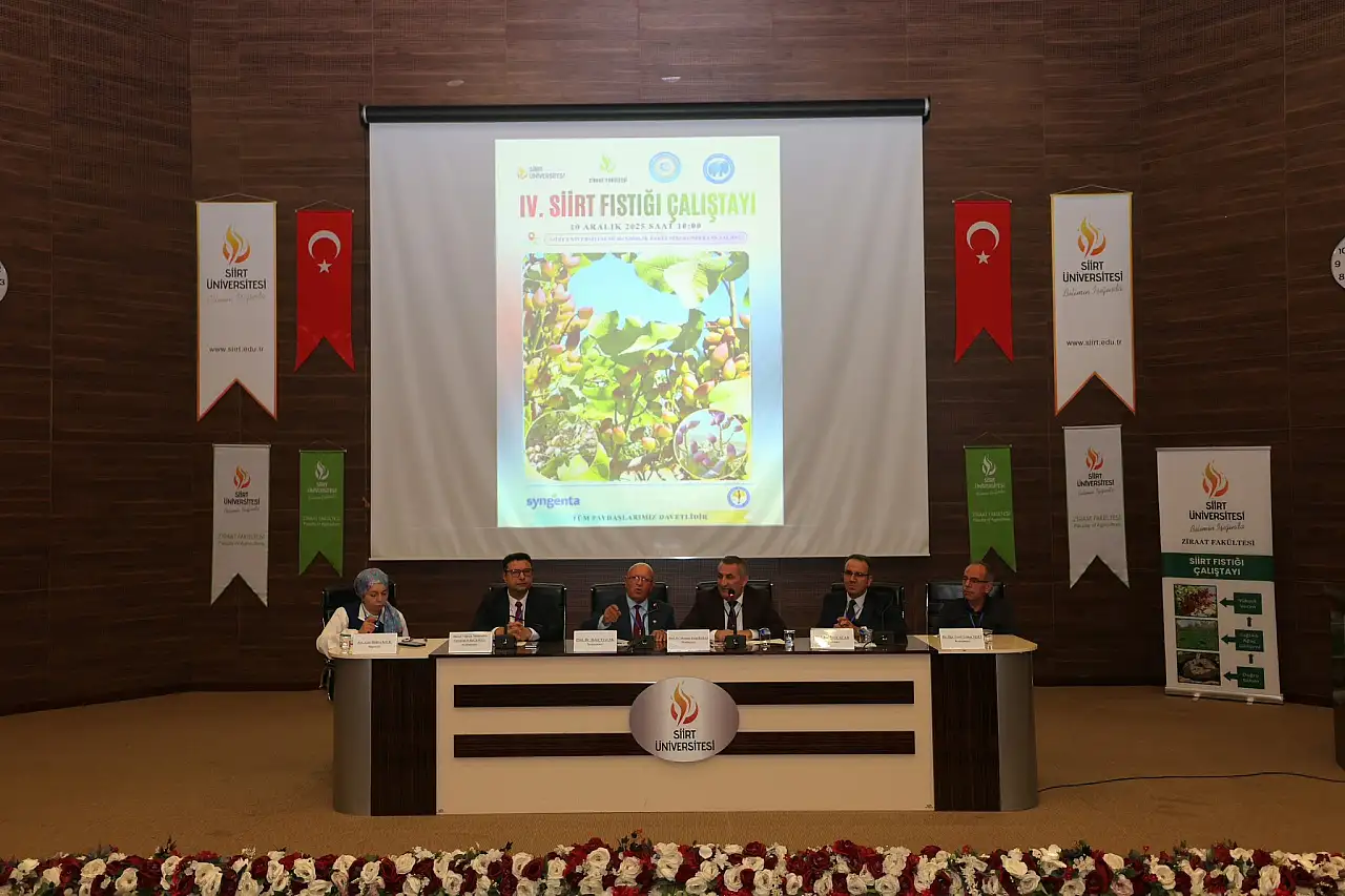 Siirt'te Tarım Sektörü 4. Siirt Fıstığı Çalıştayında Masaya Yatırıldı: Üretimi Artıracak Adımlar Belirlendi